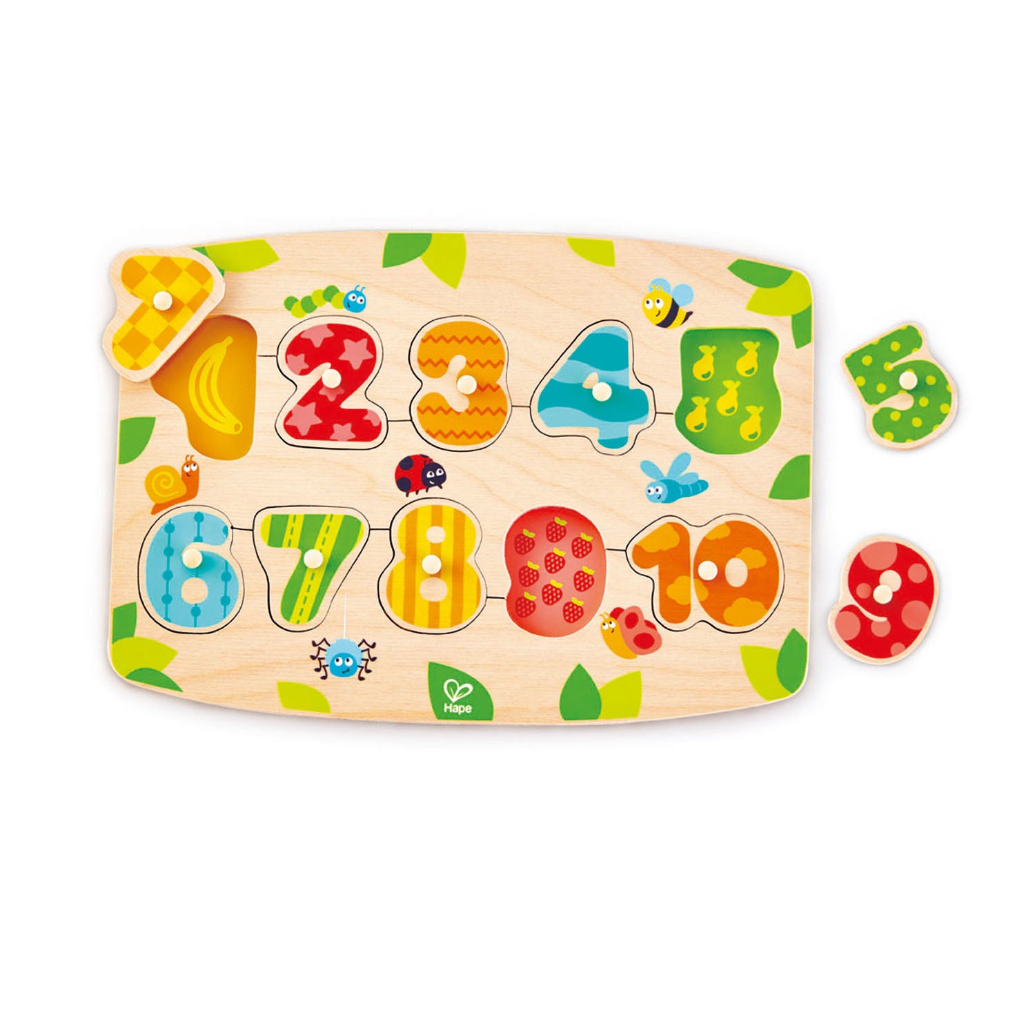 Hape - Number Peg Puzzle - Hape - littleyoyo.ca