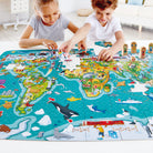 Hape - 2-in-1 World Tour Puzzle & Game - Hape - littleyoyo.ca