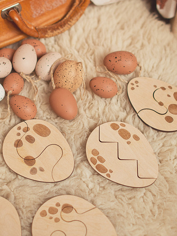 Stuka Puka - Egg On Wooden Puzzle - Stuka Puka - littleyoyo.ca