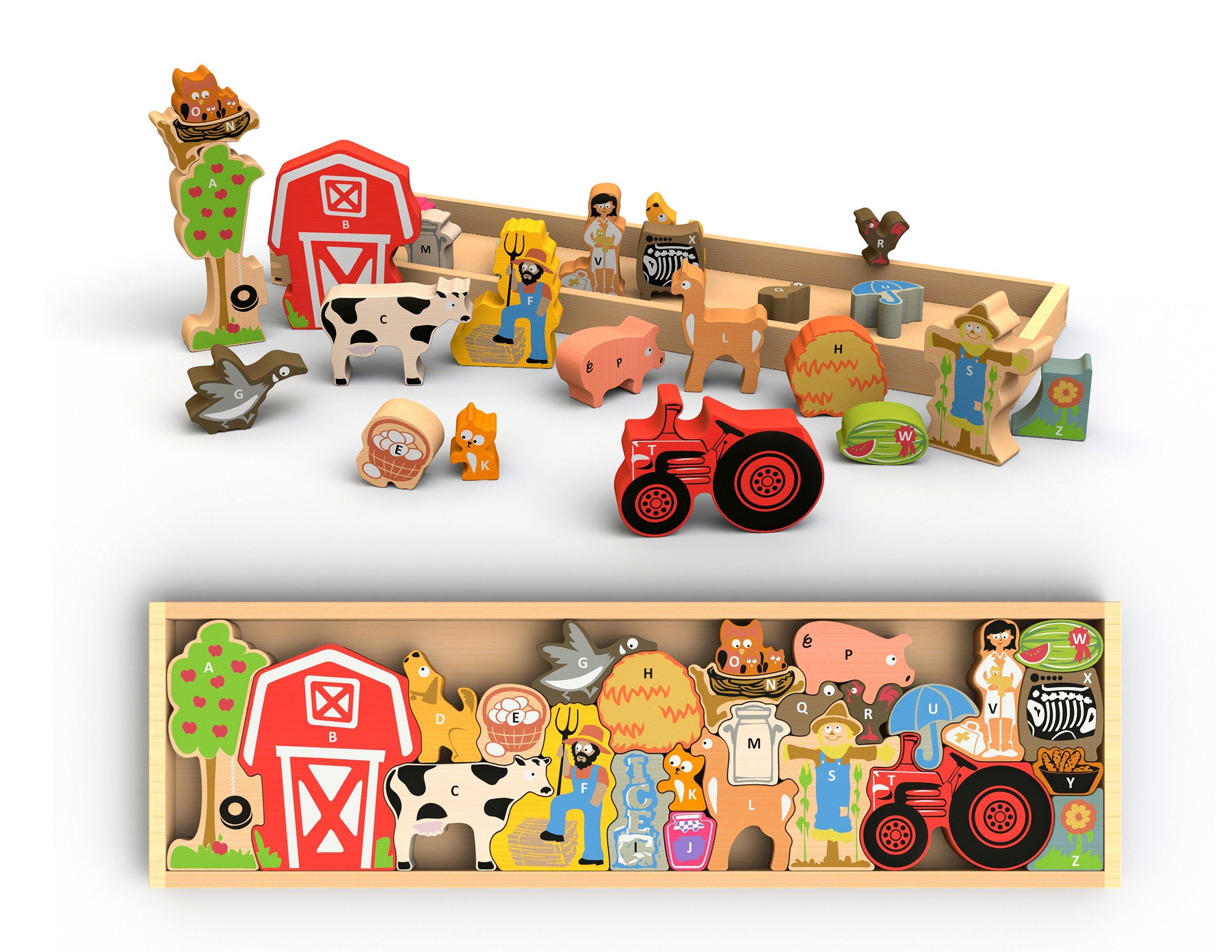 BeginAgain - Farm A to Z Puzzle and Playset - BeginAgain - littleyoyo.ca