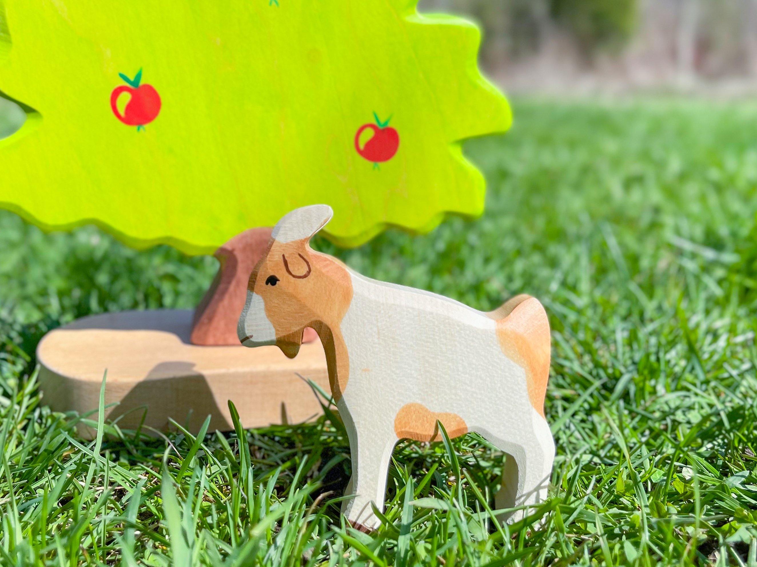 Holztiger - Billy-goat Wooden Figure - Holztiger - littleyoyo.ca