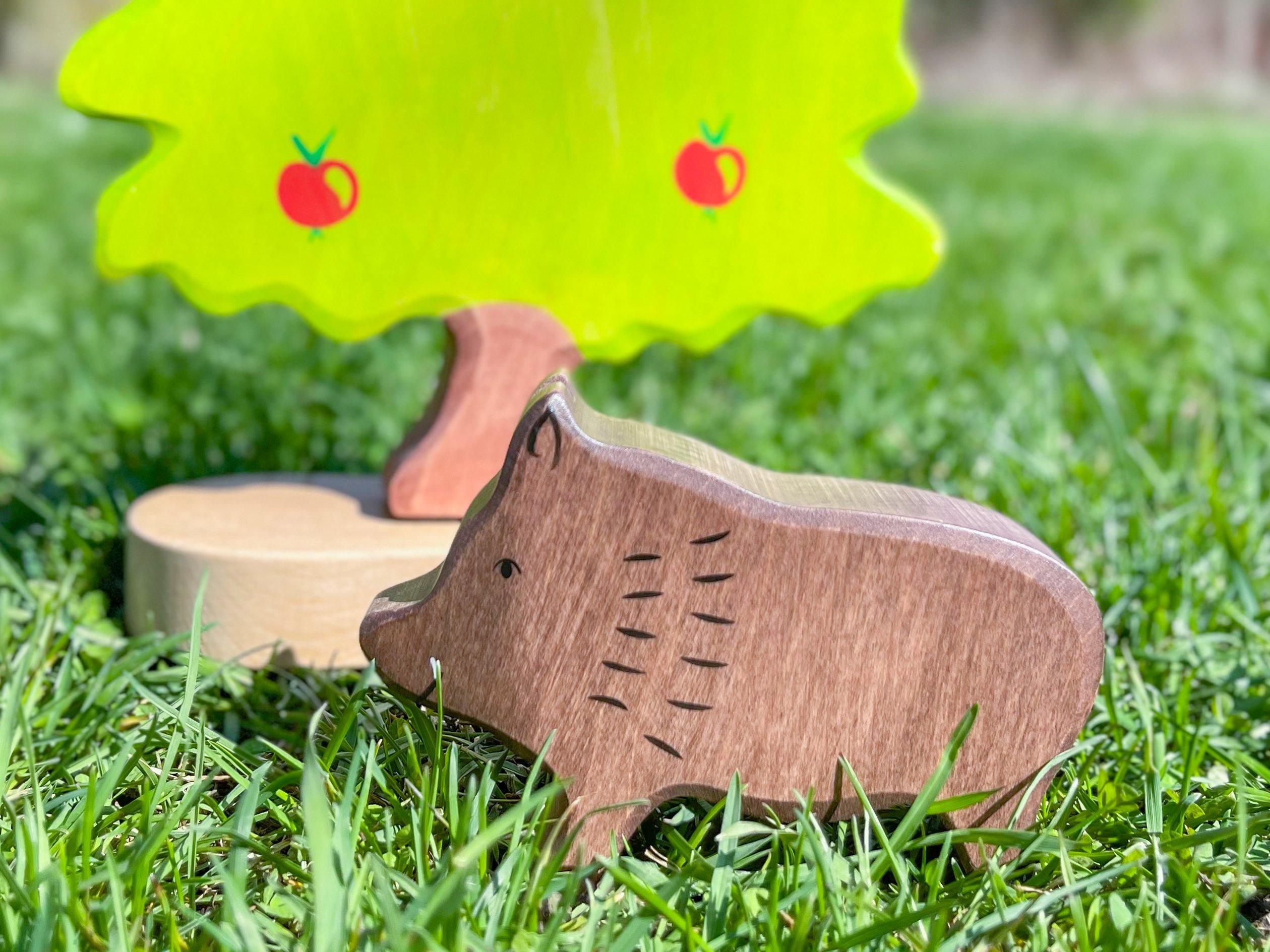 Holztiger - Wild Boar Wooden Figure - Holztiger - littleyoyo.ca