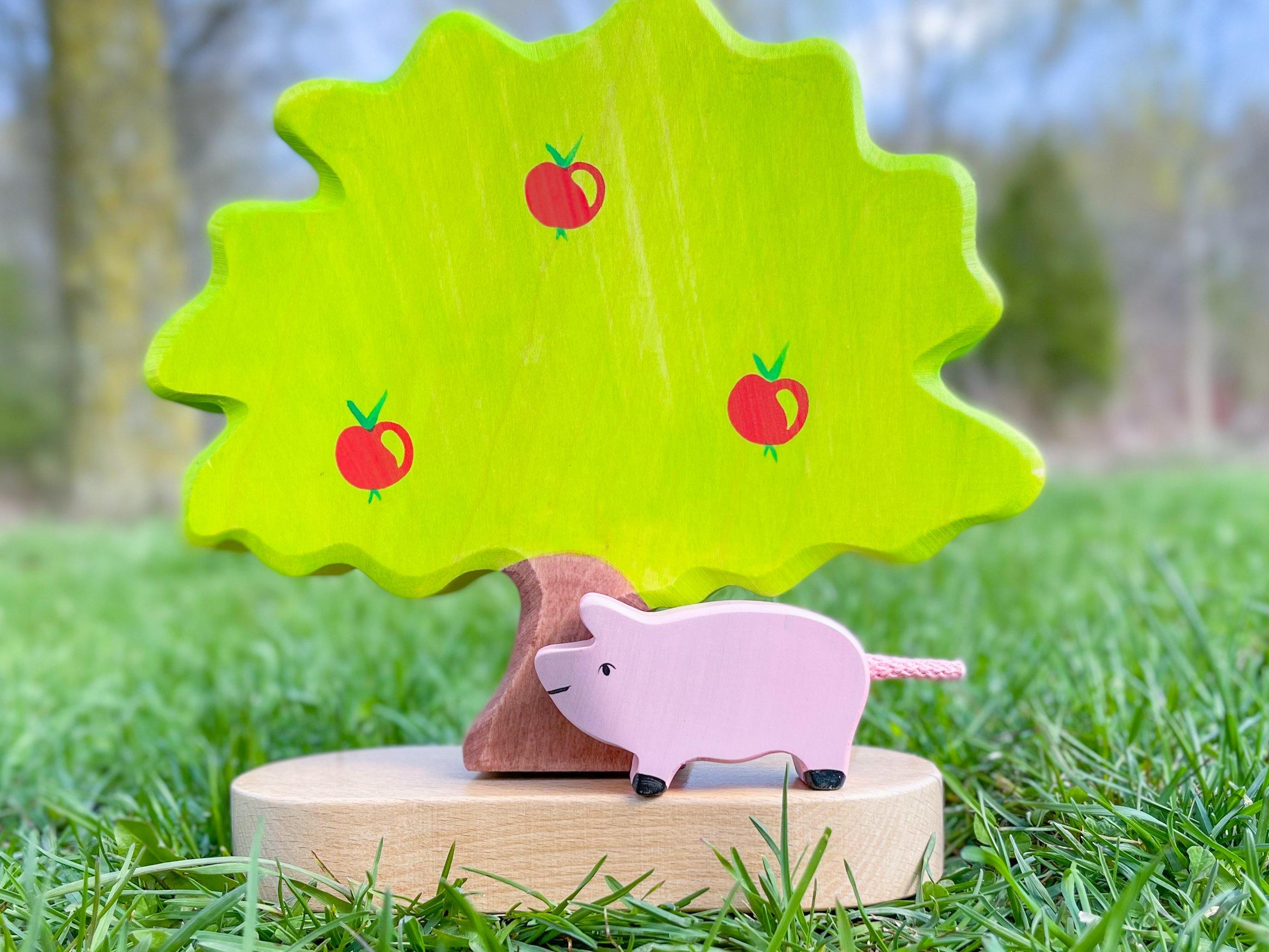 Holztiger - Piglet Wooden Figure - Holztiger - littleyoyo.ca
