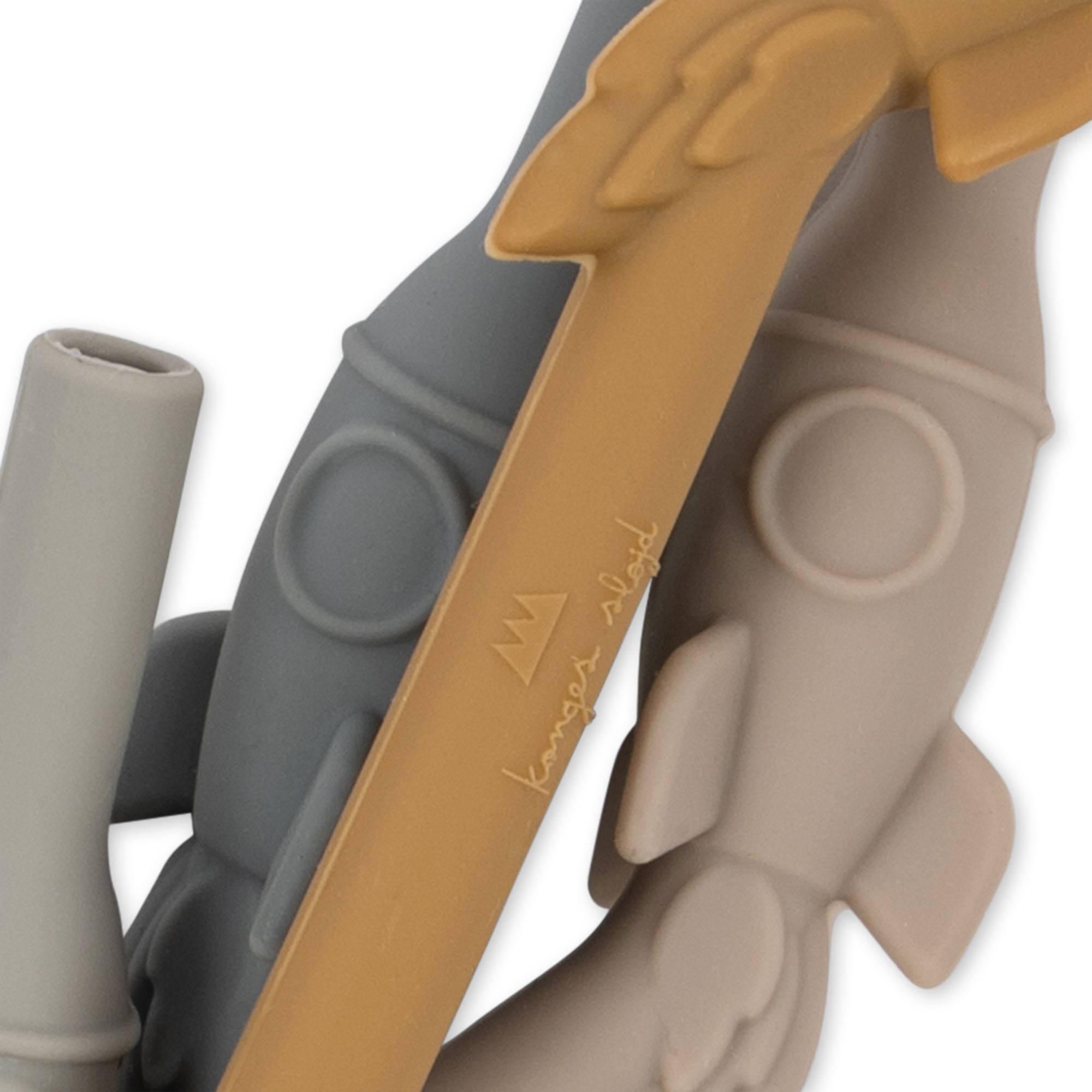 Konges Slojd - 4 Pack Silicone Sip Straw- Rocket - Konges Slojd - littleyoyo.ca