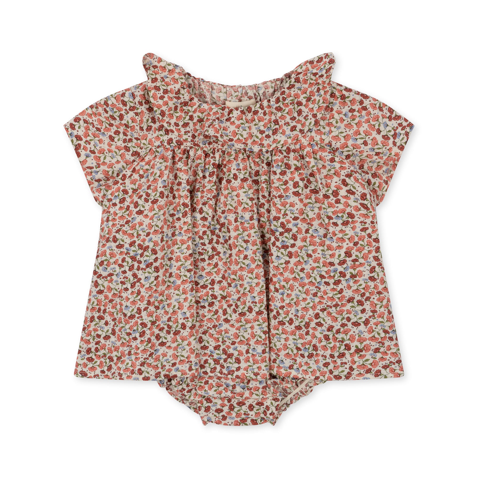 Konges Slojd - Organic Cotton Bitsy Romper - Flor De Amor - Konges Slojd - littleyoyo.ca
