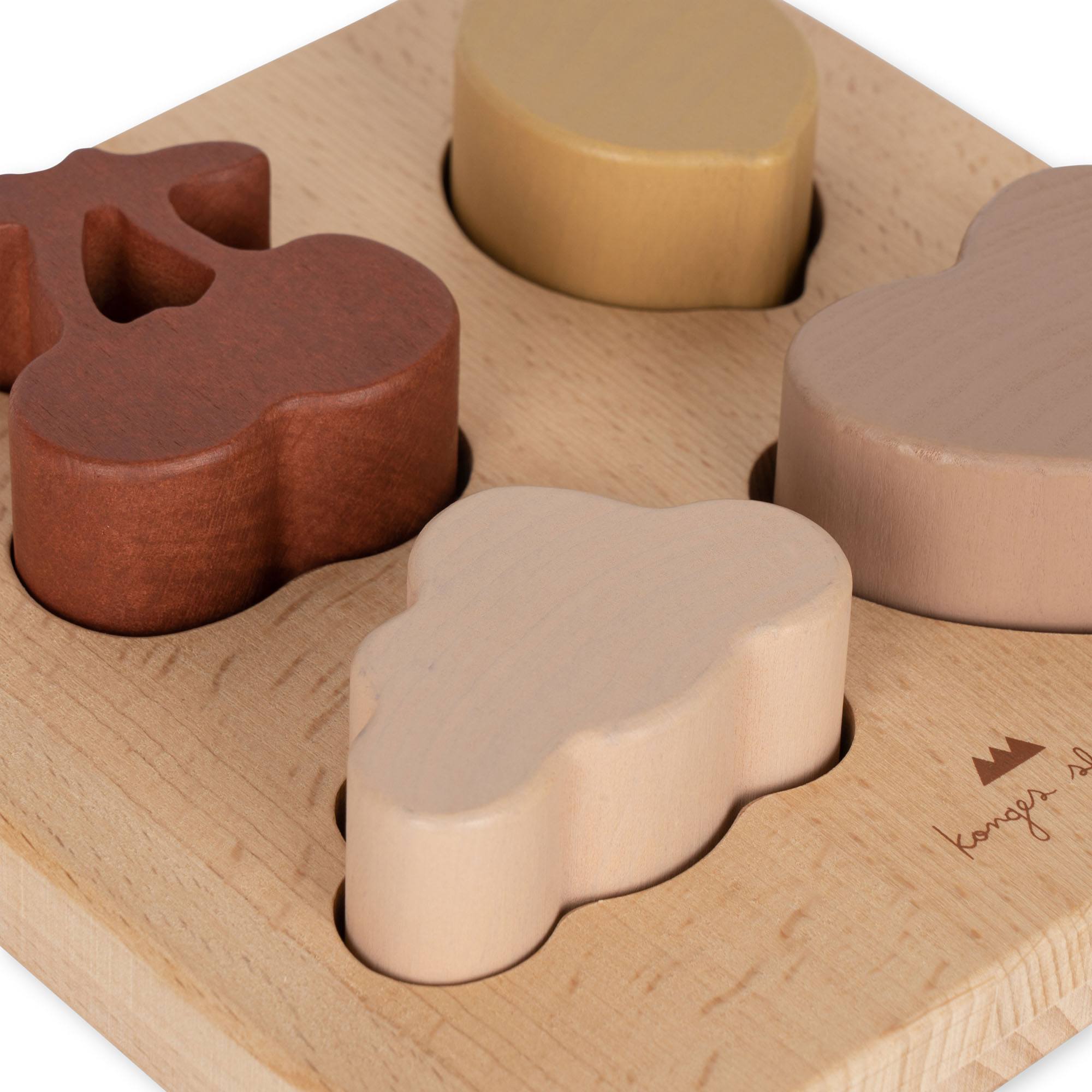 Konges Slojd - Wooden Puzzle - Heart - Konges Slojd - littleyoyo.ca