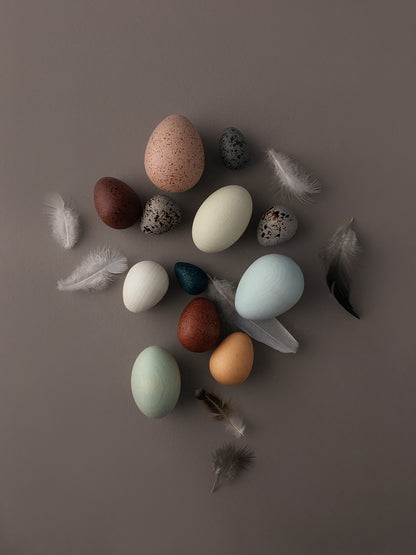 Moon Picnic - A Dozen Bird Eggs in a Basket