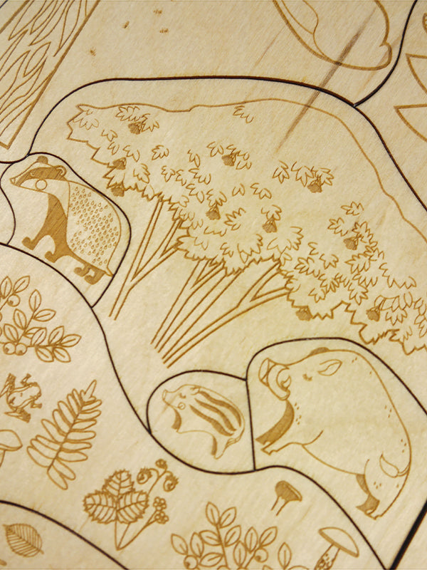 Stuka Puka - Into The Woods Wooden Puzzle - Stuka Puka - littleyoyo.ca