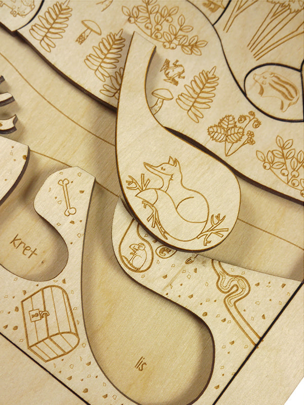 Stuka Puka - Into The Woods Wooden Puzzle - Stuka Puka - littleyoyo.ca