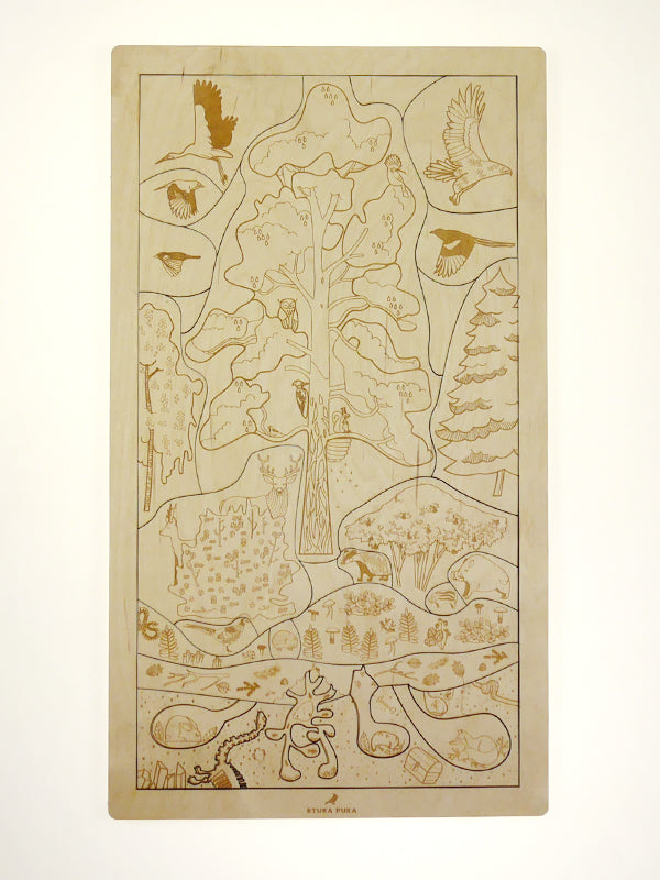 Stuka Puka - Into The Woods Wooden Puzzle - Stuka Puka - littleyoyo.ca