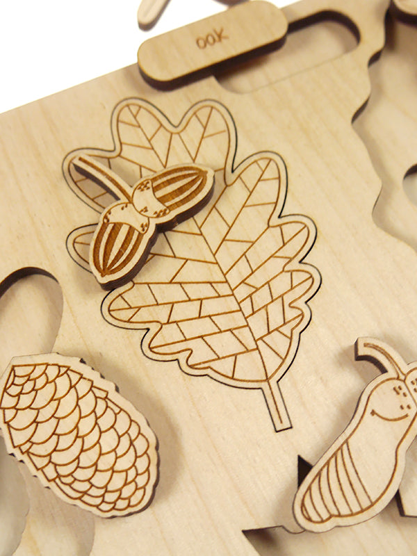 Stuka Puka - What Has Fallen From The Tree Wooden Puzzle - Stuka Puka - littleyoyo.ca