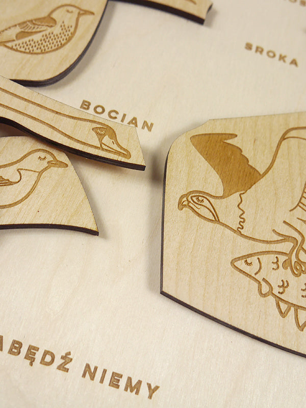 Stuka Puka - Early Birds Wooden Puzzle - Stuka Puka - littleyoyo.ca