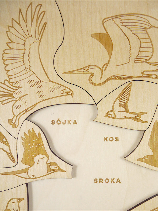 Stuka Puka - Early Birds Wooden Puzzle - Stuka Puka - littleyoyo.ca