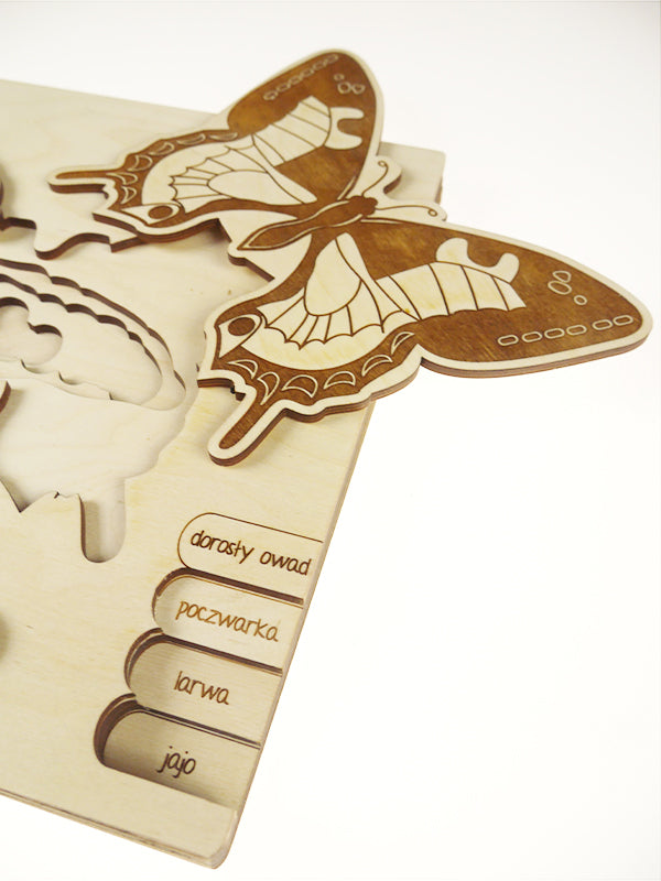 Stuka Puka - Bug's Life - Swallowtail Butterfly Wooden Puzzle - Stuka Puka - littleyoyo.ca