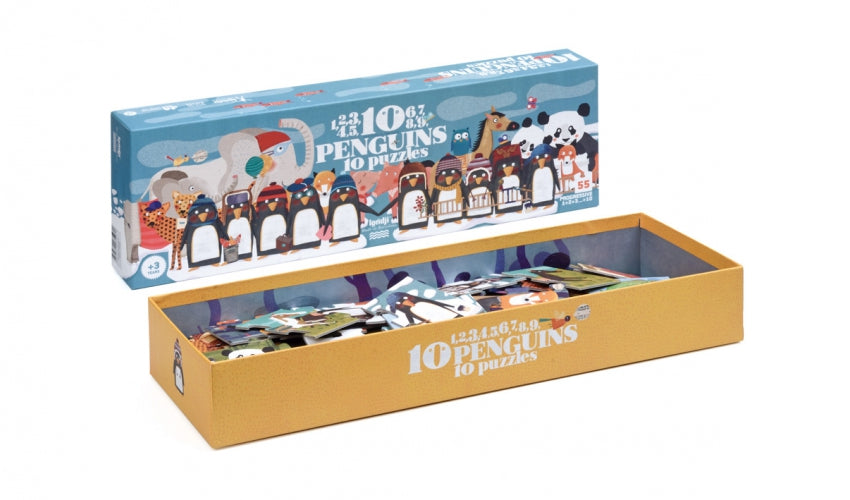 Londji - 10 Penguins 10 Puzzle - Puzzle - Londji - littleyoyo.ca