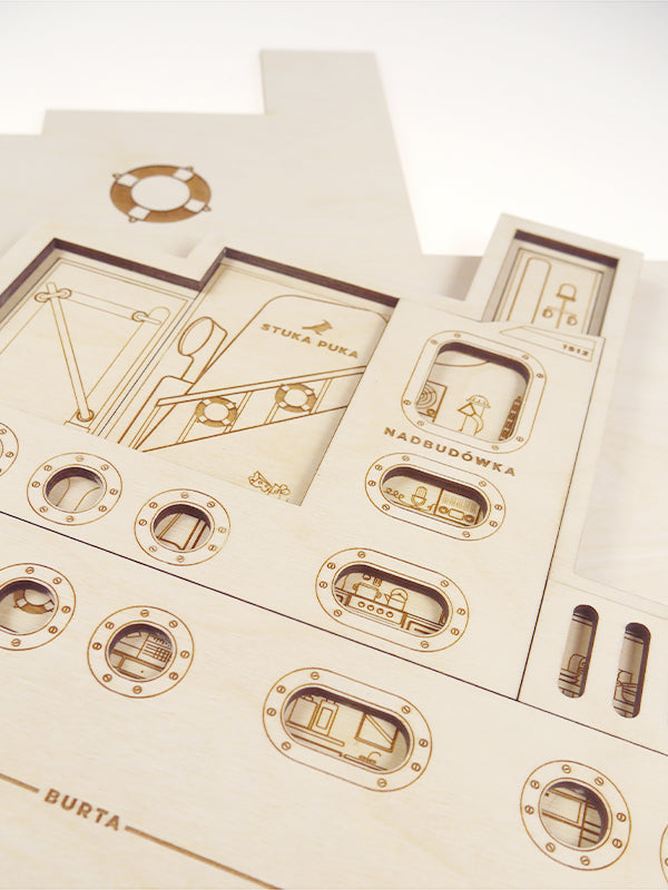 Stuka Puka - Ship Off - Ship Construction Wooden Puzzle - Stuka Puka - littleyoyo.ca