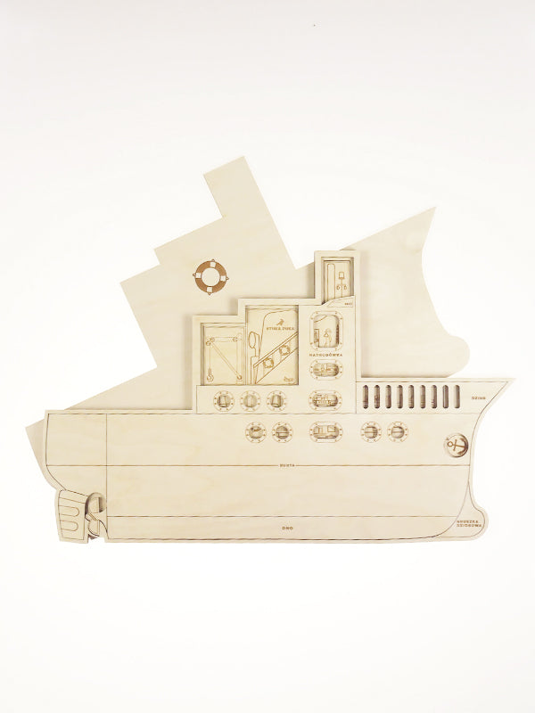 Stuka Puka - Ship Off - Ship Construction Wooden Puzzle - Stuka Puka - littleyoyo.ca
