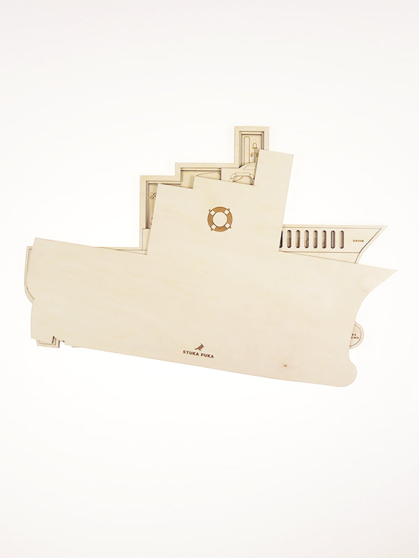 Stuka Puka - Ship Off - Ship Construction Wooden Puzzle - Stuka Puka - littleyoyo.ca