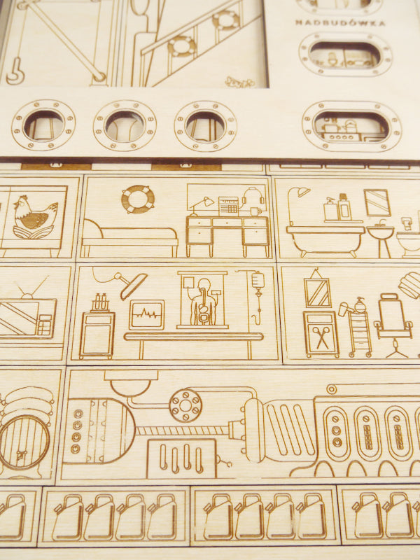 Stuka Puka - Ship Off - Ship Construction Wooden Puzzle - Stuka Puka - littleyoyo.ca