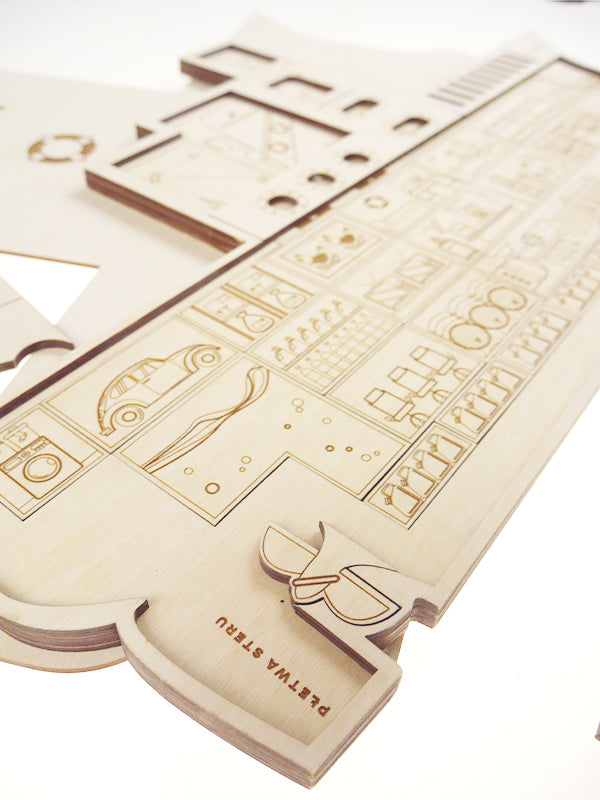 Stuka Puka - Ship Off - Ship Construction Wooden Puzzle - Stuka Puka - littleyoyo.ca