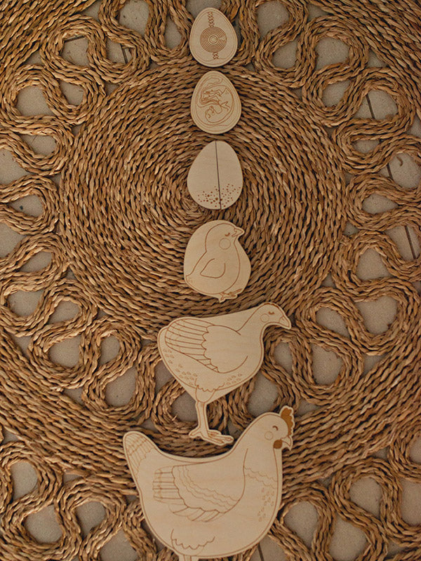 Stuka Puka - Chicken Out Wooden Puzzle - Stuka Puka - littleyoyo.ca