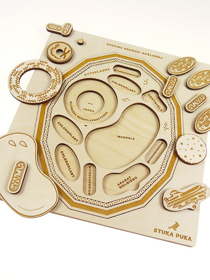 Stuka Puka - From Zero To Hero - Plant Cell Structure Wooden Puzzle