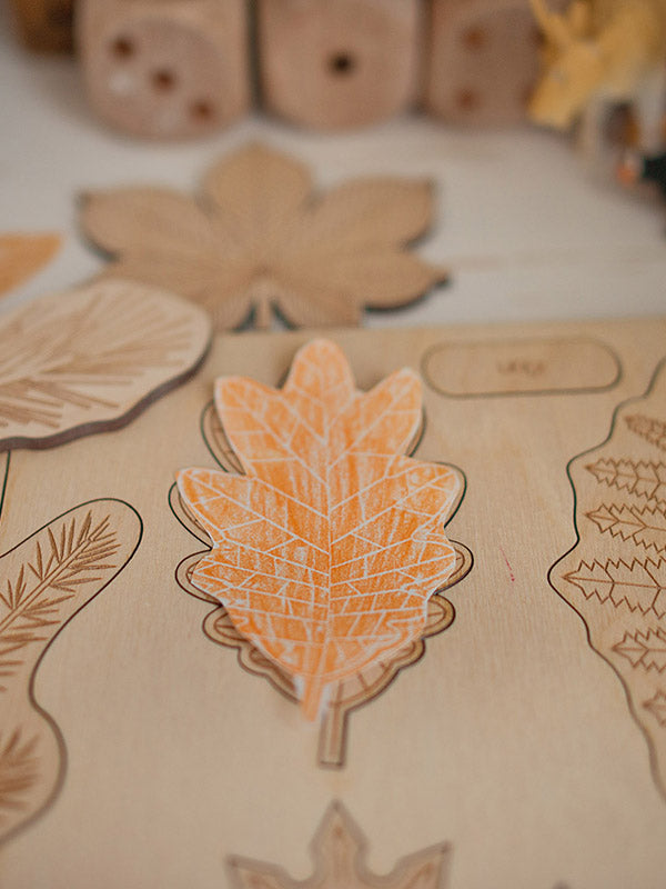 Stuka Puka - What Has Fallen From The Tree Wooden Puzzle - Stuka Puka - littleyoyo.ca