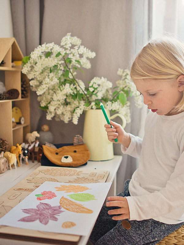 Stuka Puka - What Has Fallen From The Tree Wooden Puzzle - Stuka Puka - littleyoyo.ca