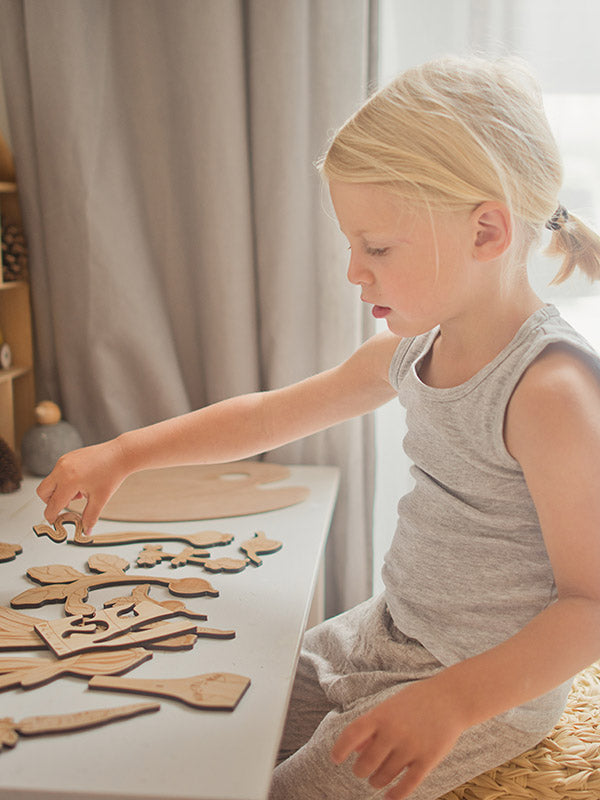 Stuka Puka - Secret Garden Wooden Puzzle - Stuka Puka - littleyoyo.ca