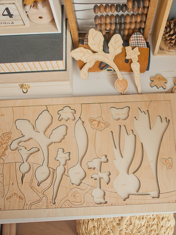 Stuka Puka - Secret Garden Wooden Puzzle - Stuka Puka - littleyoyo.ca