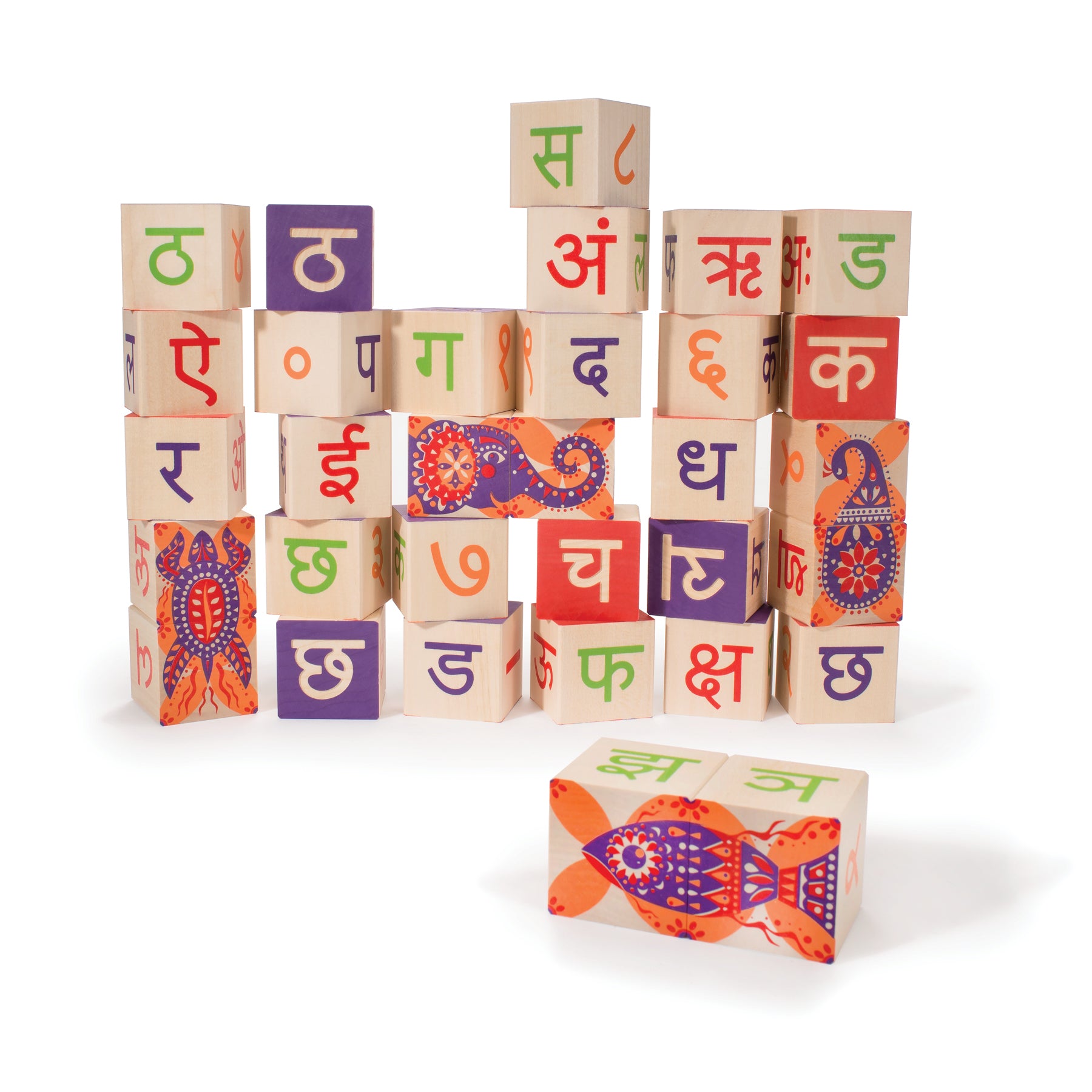 Uncle Goose - Hindi ABC Blocks - Uncle Goose - littleyoyo.ca