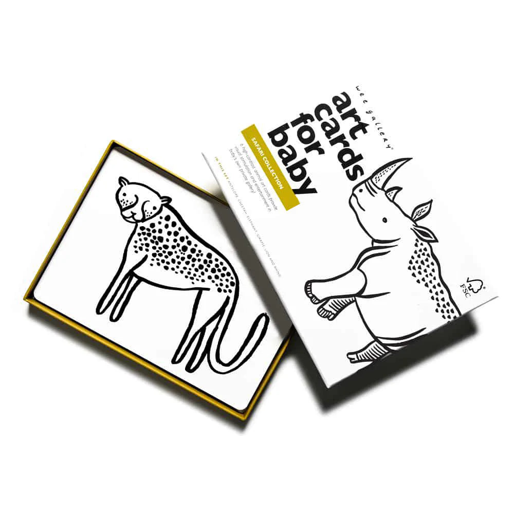 Wee Gallery - Art Cards For Baby - Safari Collection
