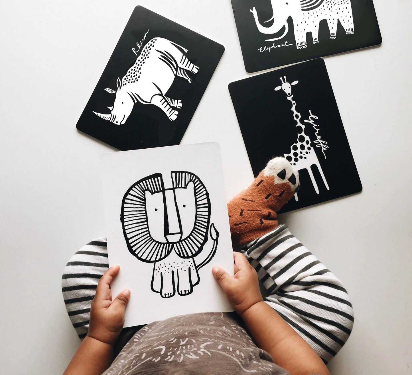 Wee Gallery - Art Cards For Baby - Safari Collection