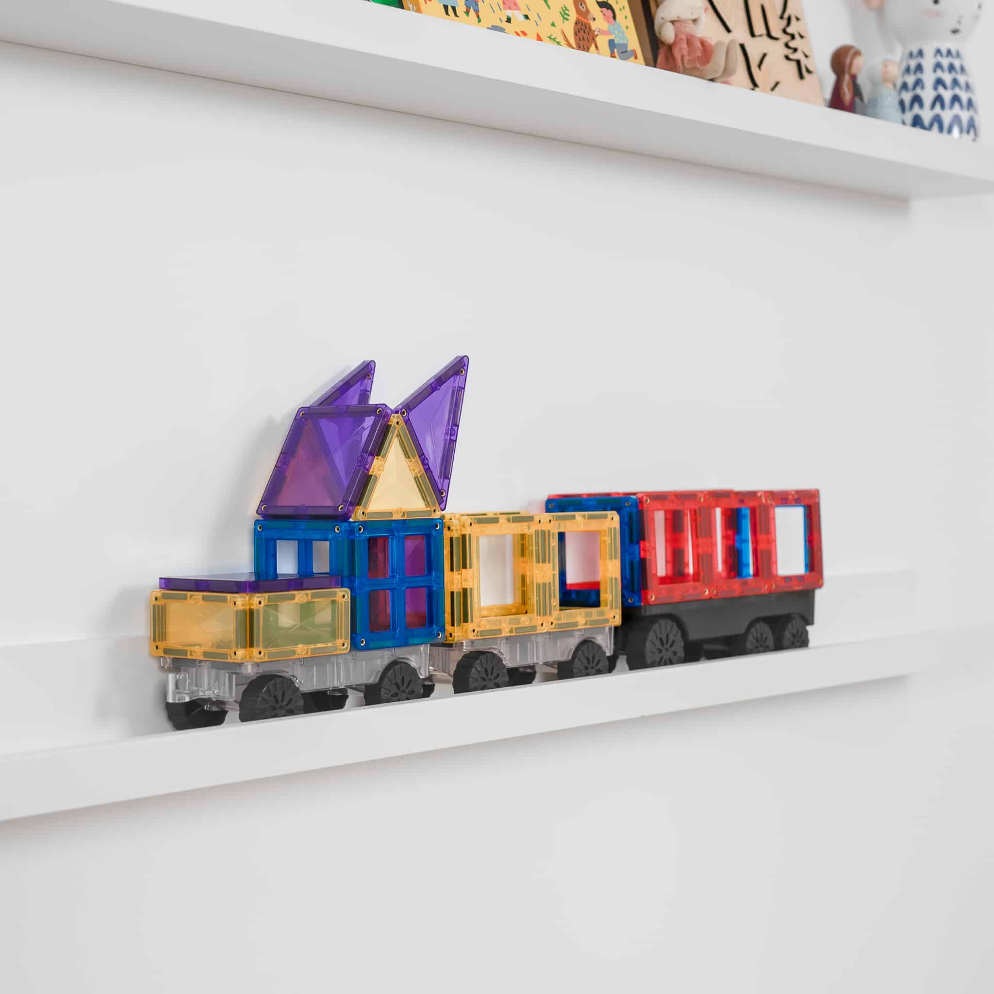 Connetix - Rainbow Transport Pack- 50 Piece Magnetic Tiles - Connetix - littleyoyo.ca