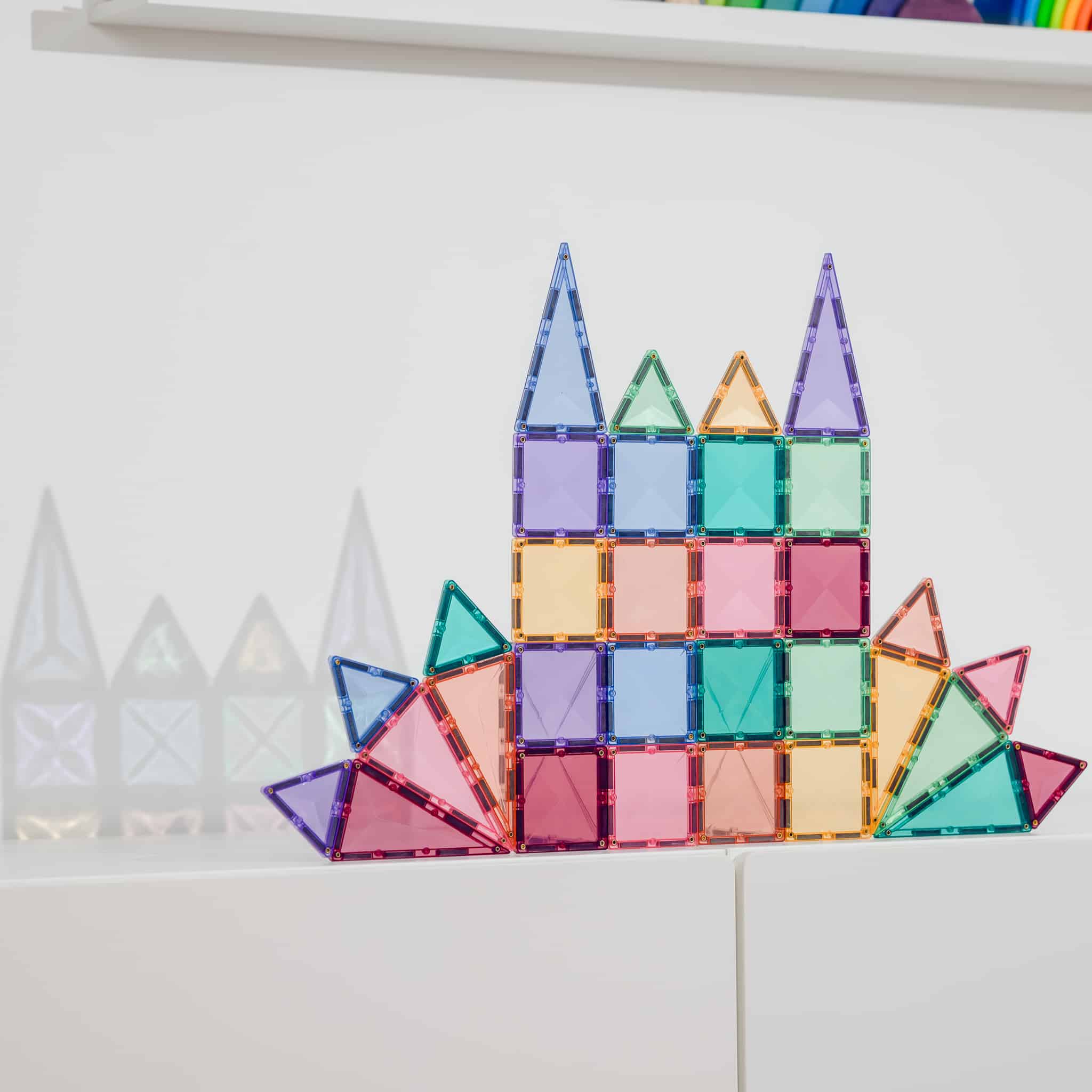 Connetix - Pastel Mini Pack - 32 Piece Magnetic Tiles - Connetix - littleyoyo.ca