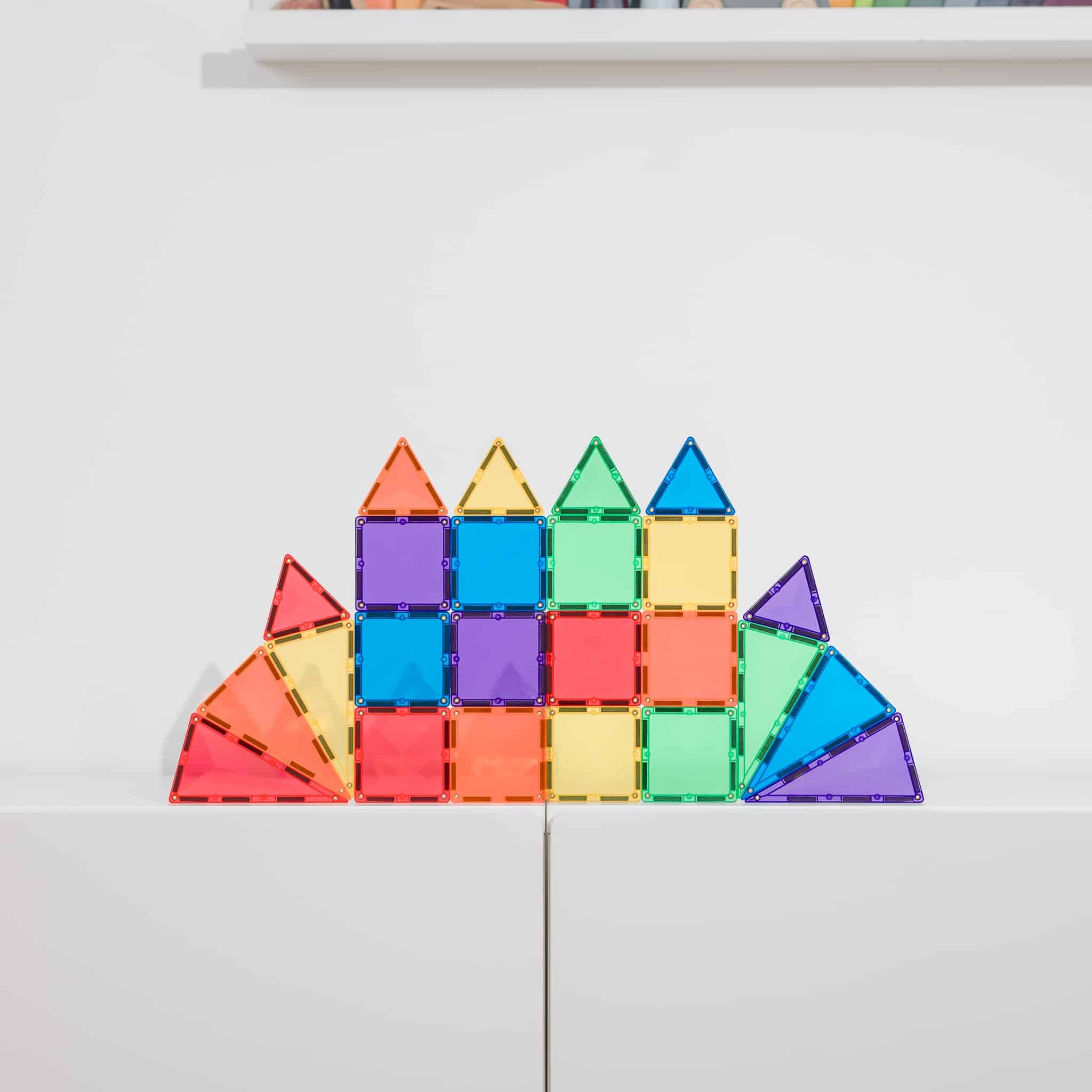 Connetix - Rainbow Mini Pack - 24 Piece Magnetic Tiles - Connetix - littleyoyo.ca