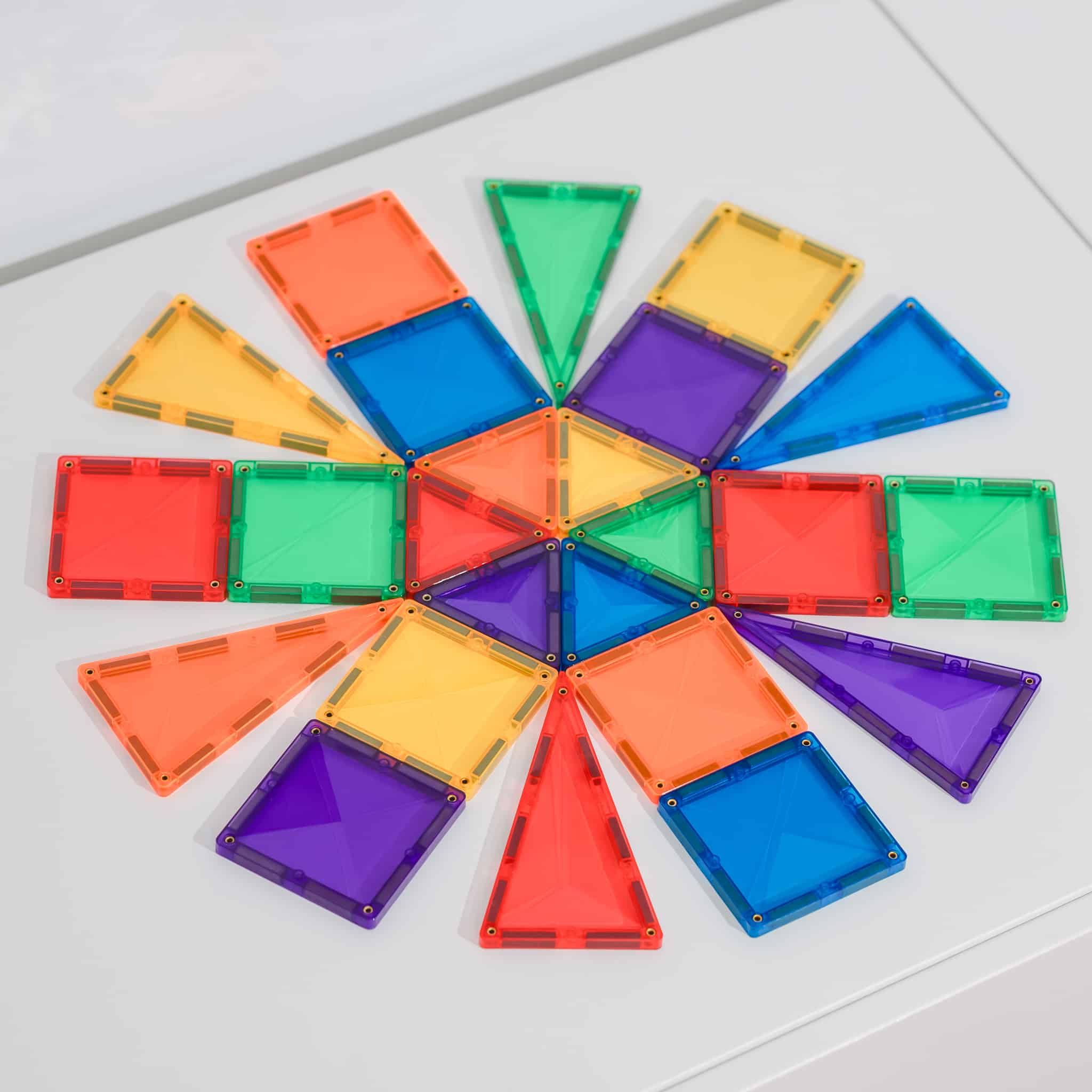 Connetix - Rainbow Mini Pack - 24 Piece Magnetic Tiles - Connetix - littleyoyo.ca