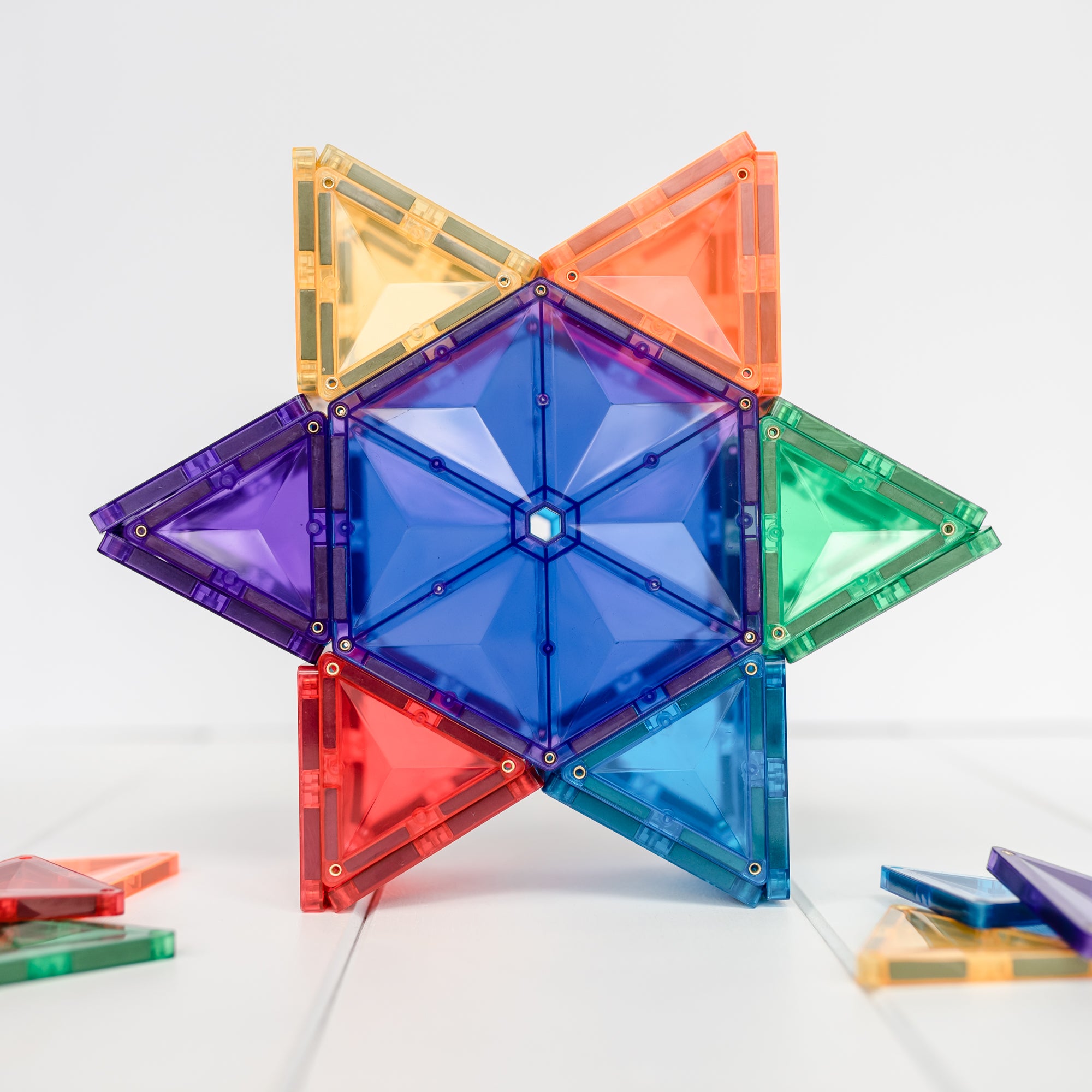 Connetix - Rainbow Geometry Pack - 30 Piece Magnetic Tiles - Connetix - littleyoyo.ca