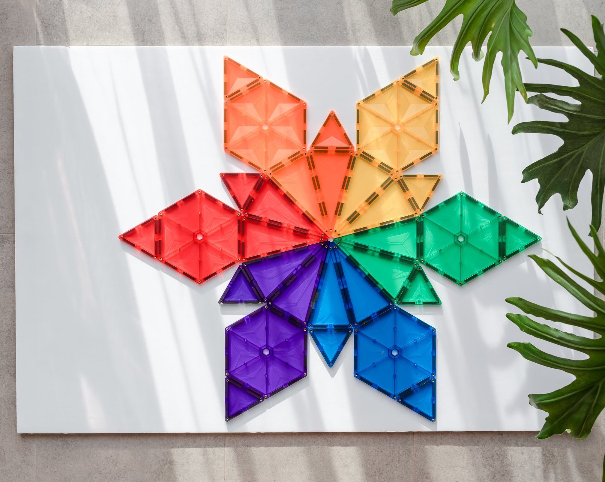 Connetix - Rainbow Geometry Pack - 30 Piece Magnetic Tiles - Connetix - littleyoyo.ca