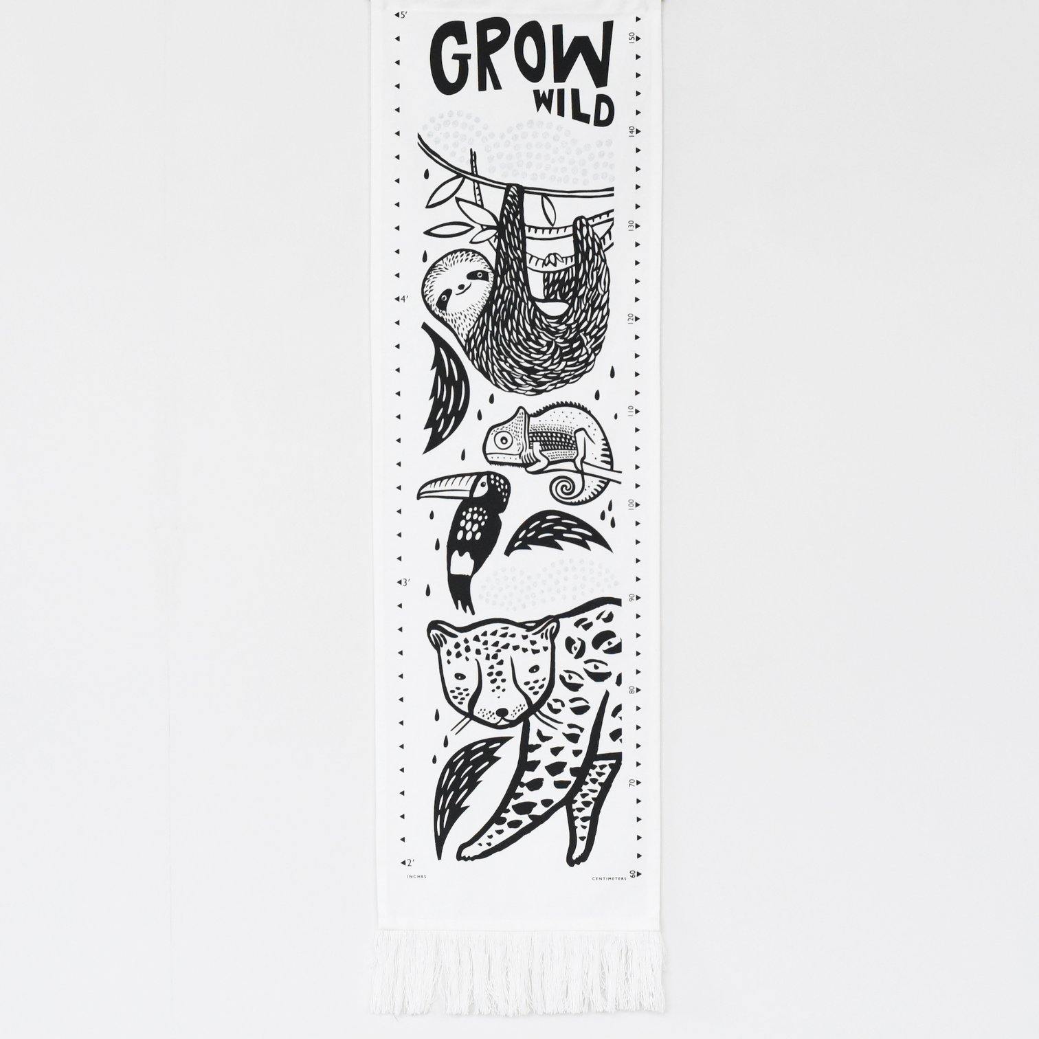 Wee Gallery - Canvas Growth Chart - Rainforest - Wee Gallery - littleyoyo.ca