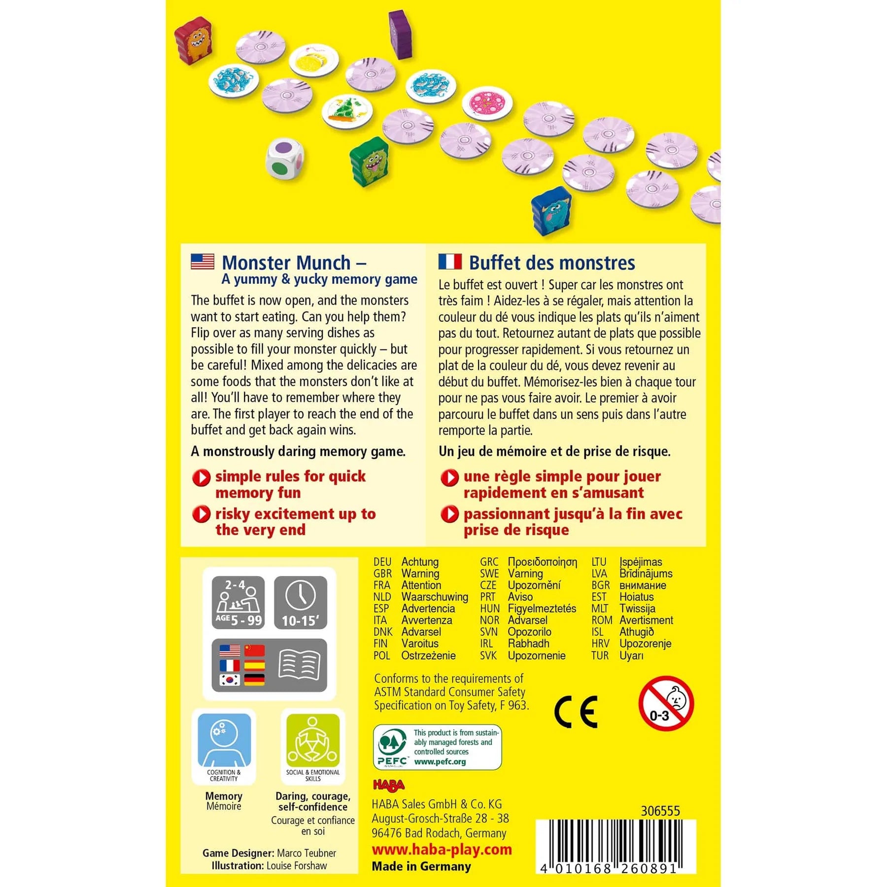 HABA - Monster Munch Game - HABA - littleyoyo.ca