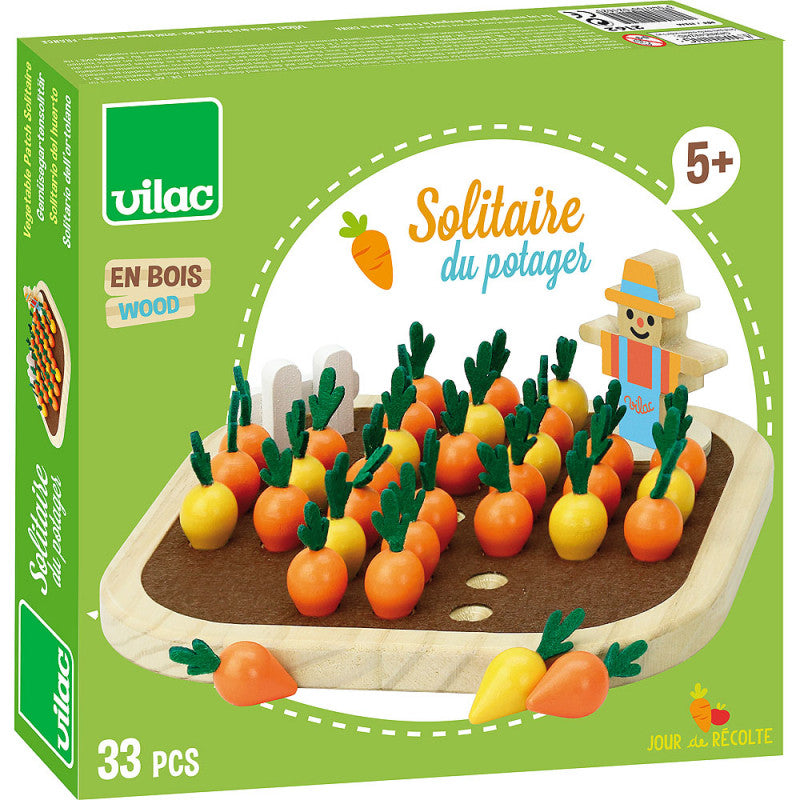 Vilac - Vegetable Gardener's Solitaire Game - Vilac - littleyoyo.ca
