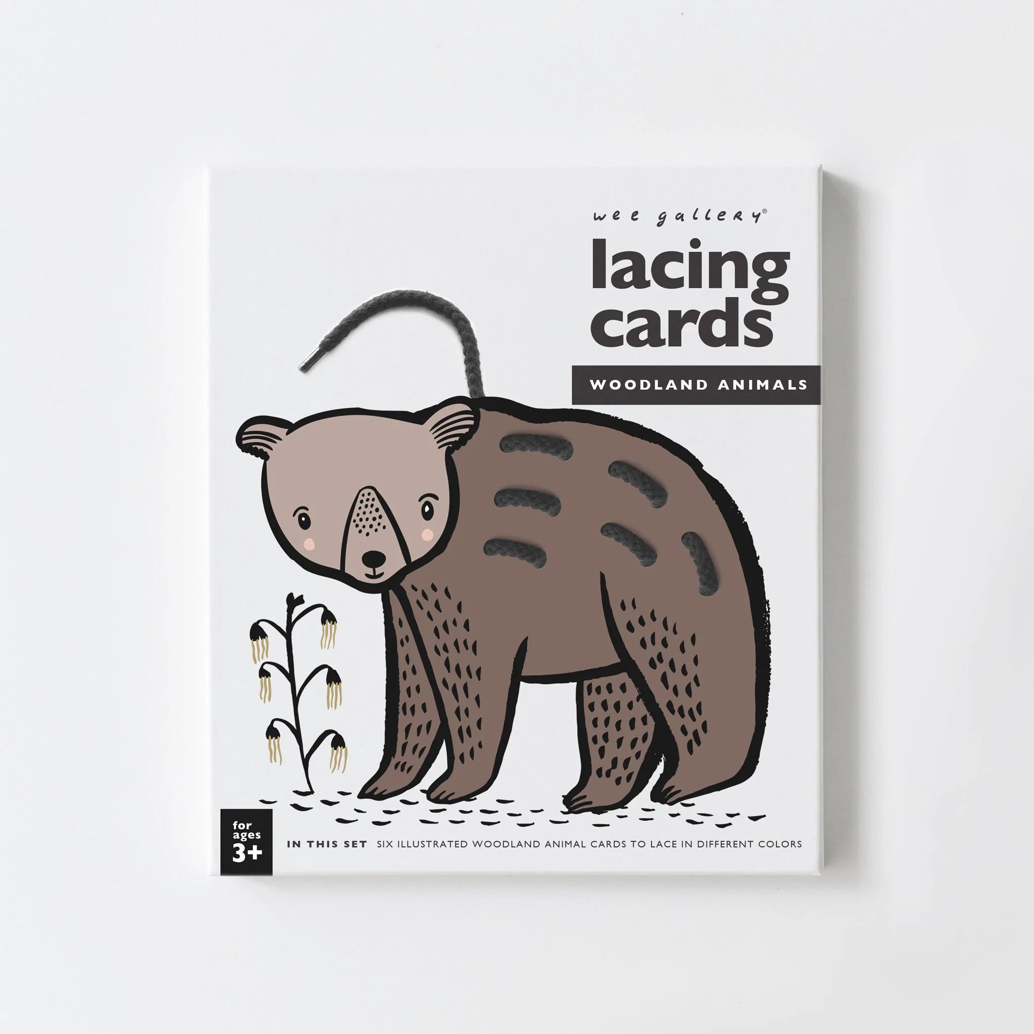 Wee Gallery - Lacing Cards - Woodland Animals - Wee Gallery - littleyoyo.ca