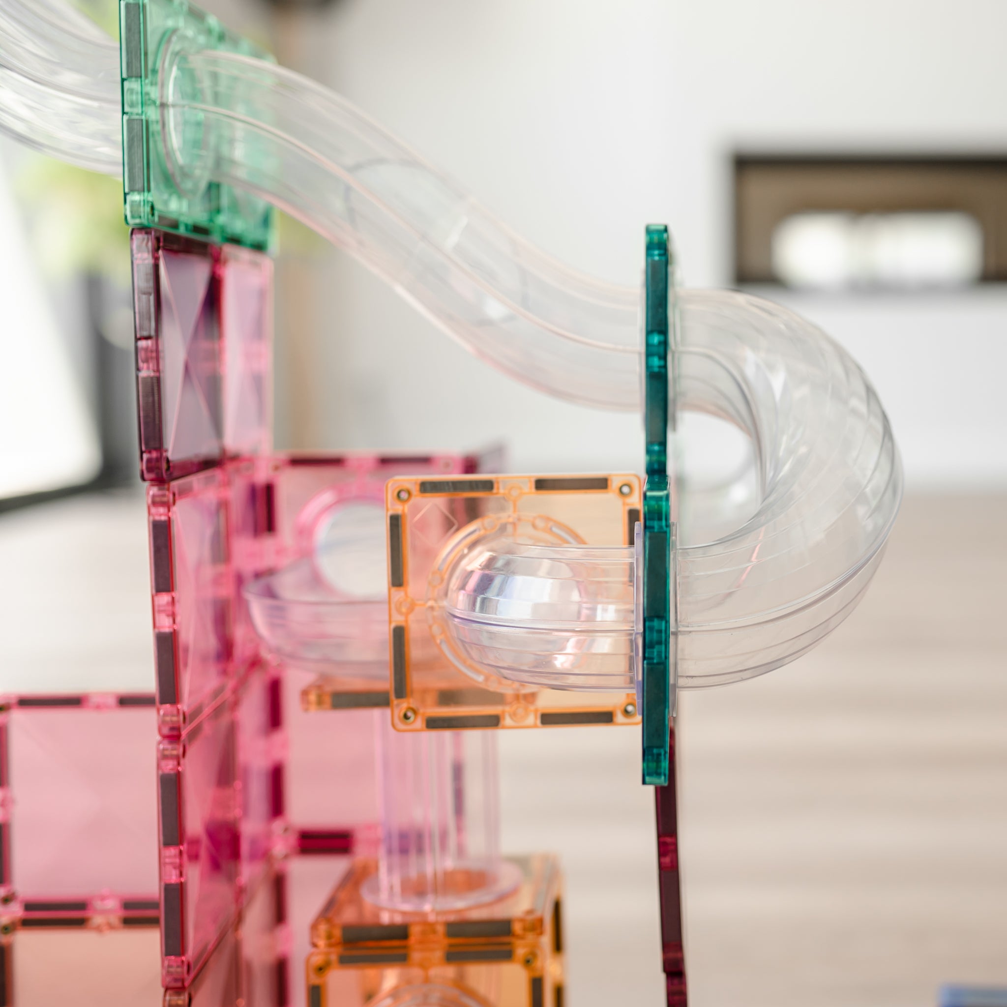 Connetix - Pastel Ball Run Expansion Pack - 80 Piece Magnetic Tiles - Connetix - littleyoyo.ca