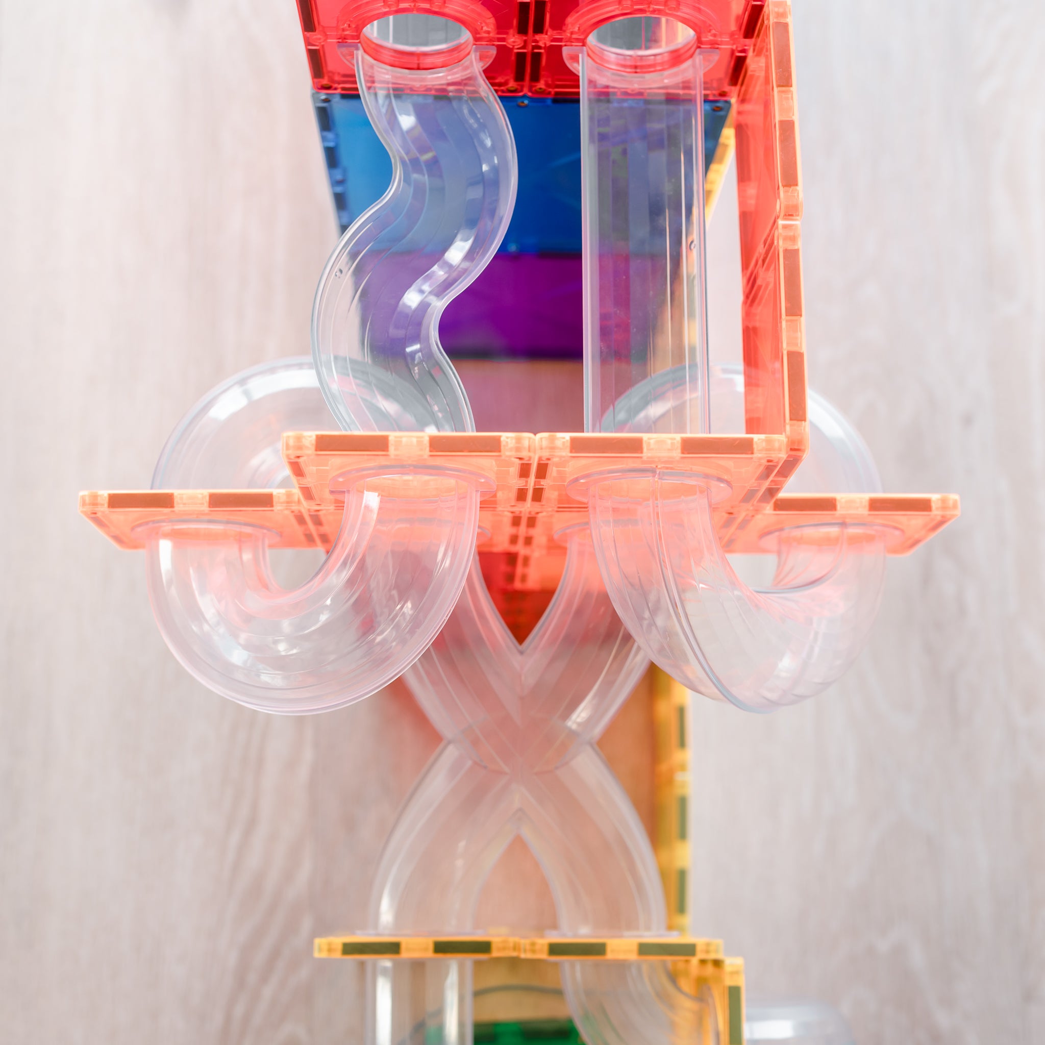 Connetix - Rainbow Ball Run Expansion - 66 Piece Pack Magnetic Tiles - Connetix - littleyoyo.ca