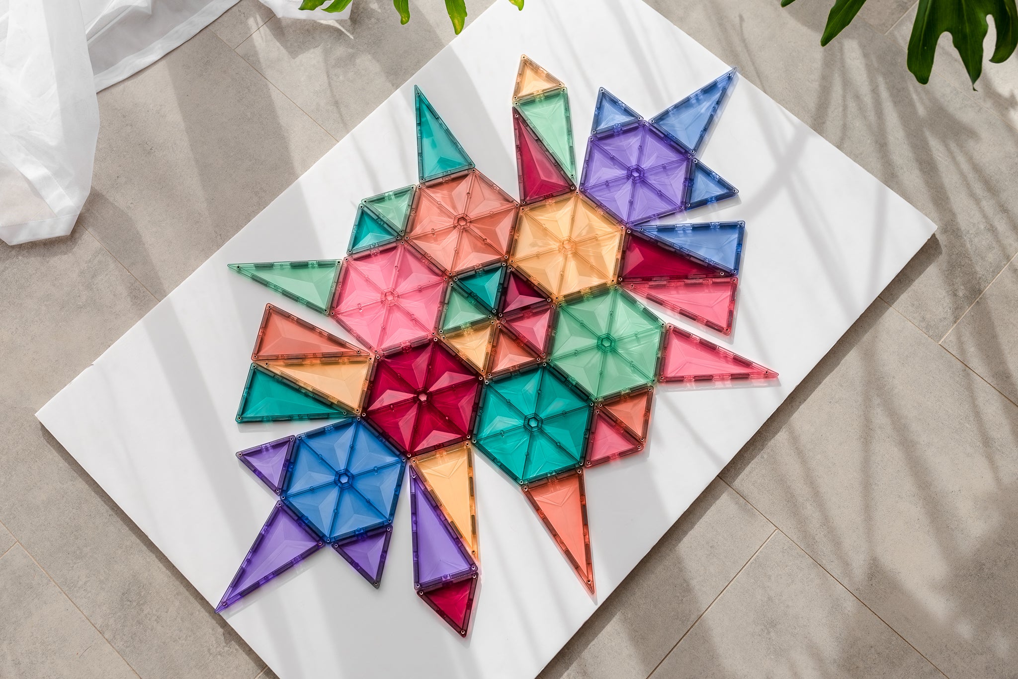 Connetix - Pastel Geometry Pack - 40 Piece Magnetic Tiles - Connetix - littleyoyo.ca