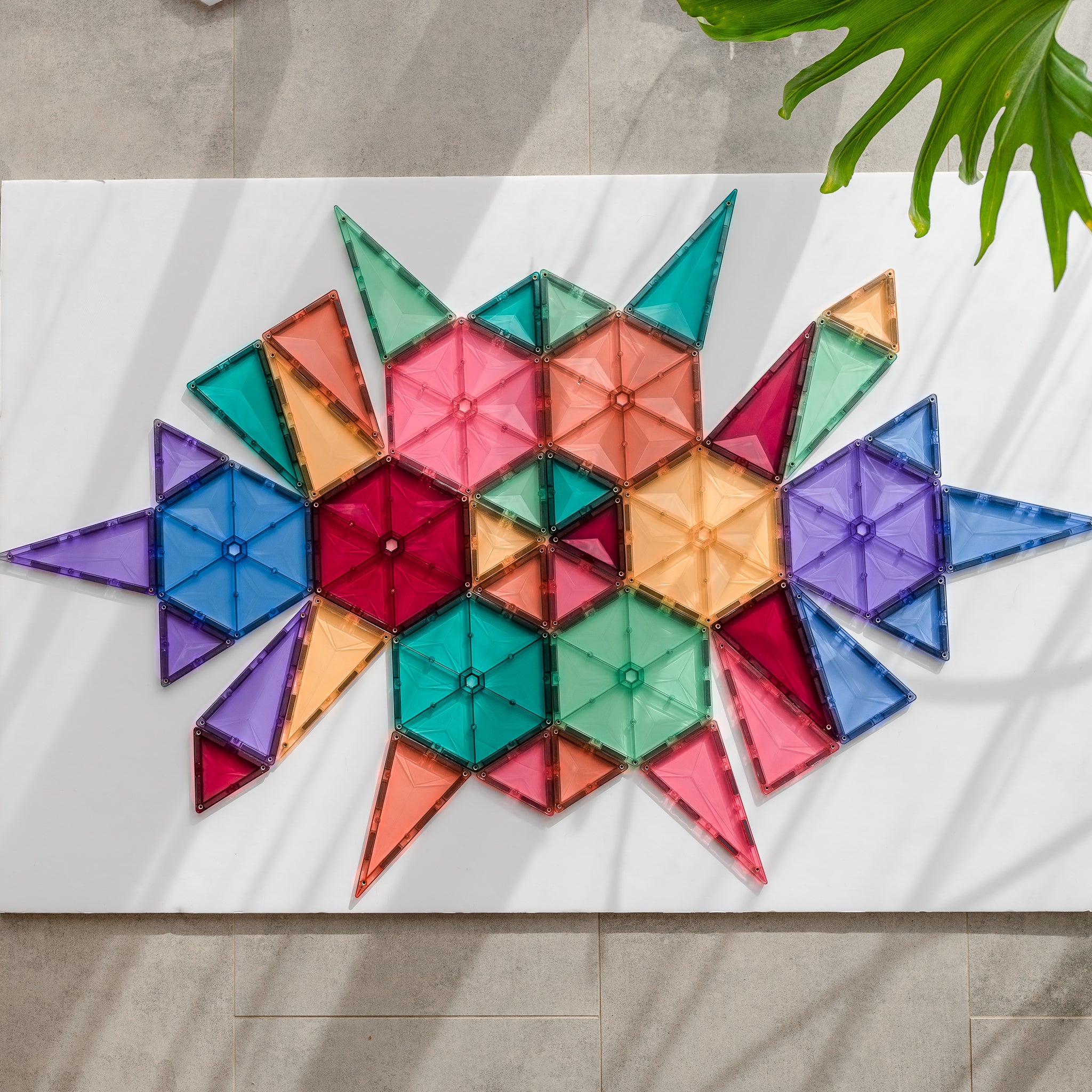 Connetix - Pastel Geometry Pack - 40 Piece Magnetic Tiles - Connetix - littleyoyo.ca
