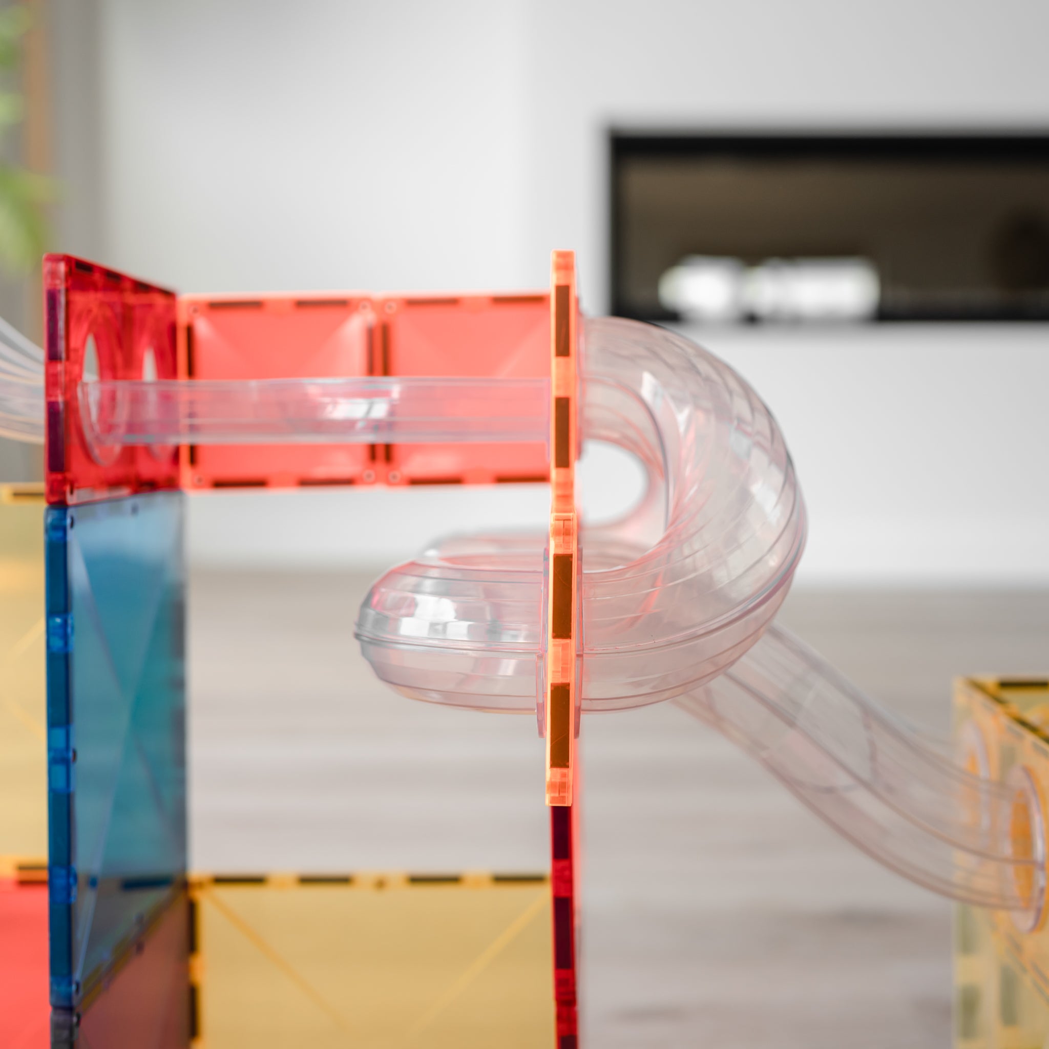 Connetix - Rainbow Ball Run Expansion - 66 Piece Pack Magnetic Tiles - Connetix - littleyoyo.ca