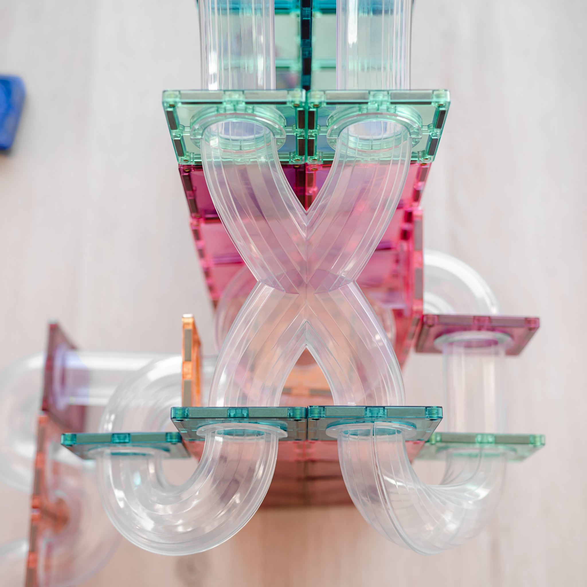 Connetix - Pastel Ball Run Expansion Pack - 80 Piece Magnetic Tiles - Connetix - littleyoyo.ca