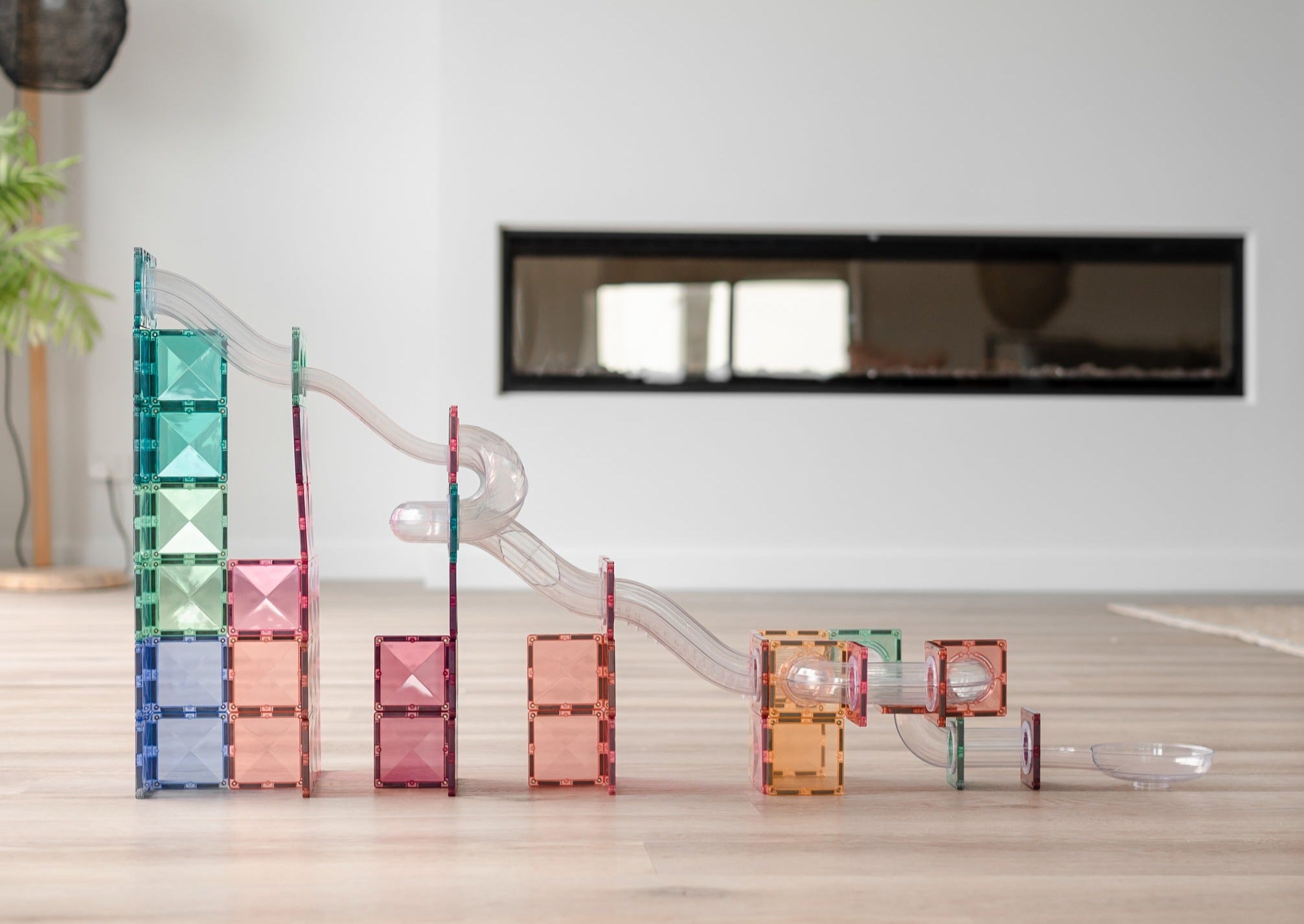 Connetix - Pastel Ball Run Expansion Pack - 80 Piece Magnetic Tiles - Connetix - littleyoyo.ca